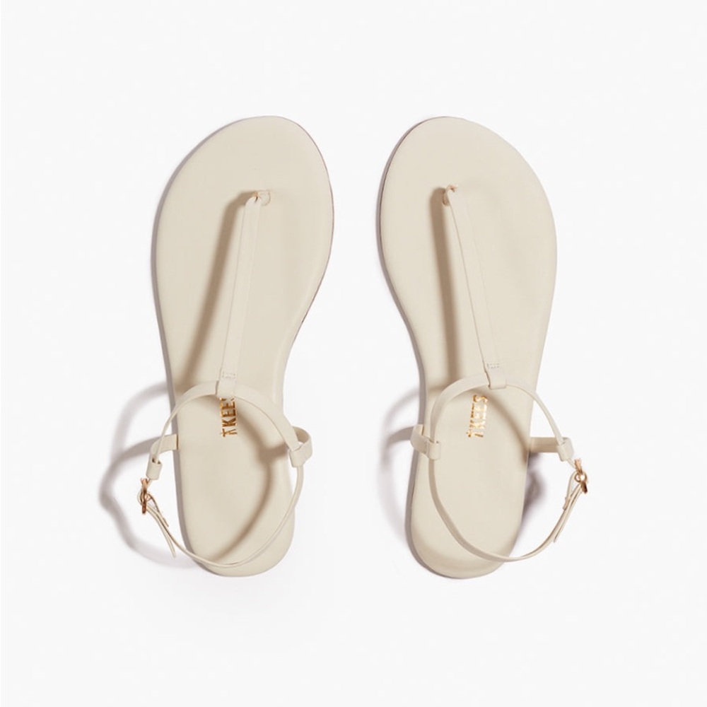 TKEES Cream Sandals